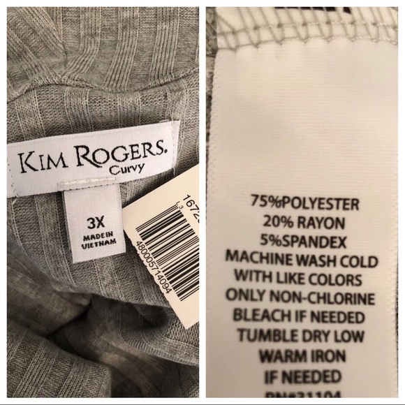 ❌SOLD❌Kim Rogers Sweater Tunic Style Top Cowl Neck - Picture 8 of 8